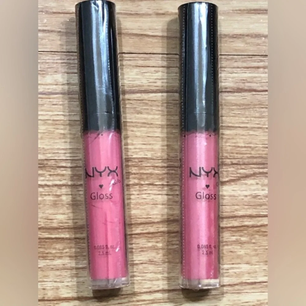2pack NYX lipgloss in pink and ballerina pink - Free‎ with $40 purchase