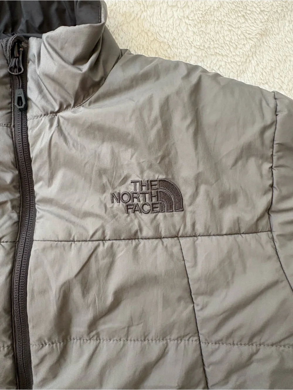 The North Face worn but