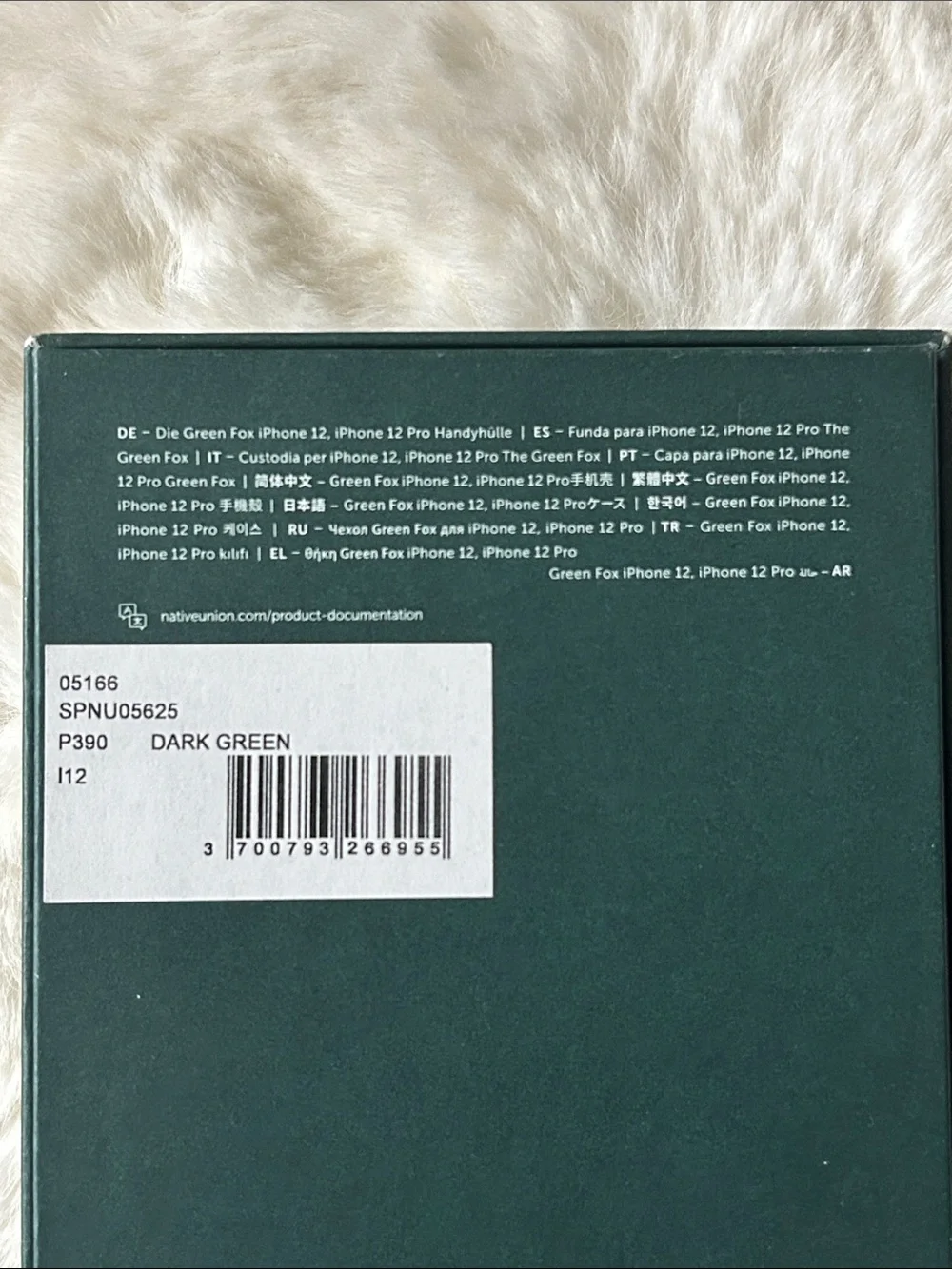 Maison Kitsune x Native Union iPhone 12 The Green Fox phone case