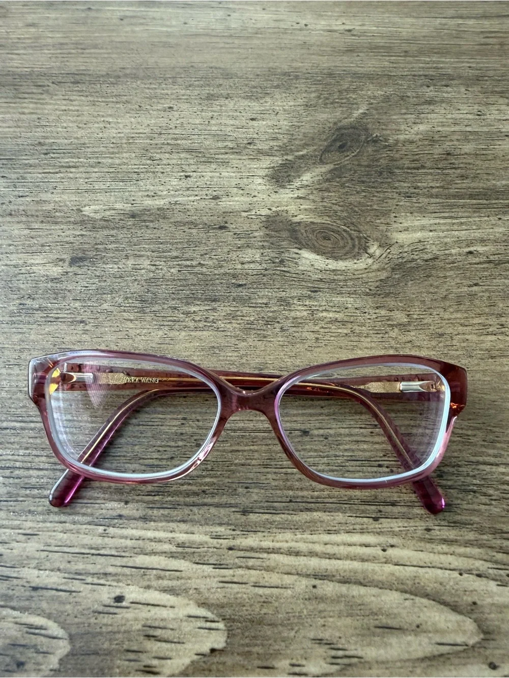 VERA WANG EYEGLASS FRAMES-MAGNIFIQUE PURPLE CLEAR GEMS 52-15-135