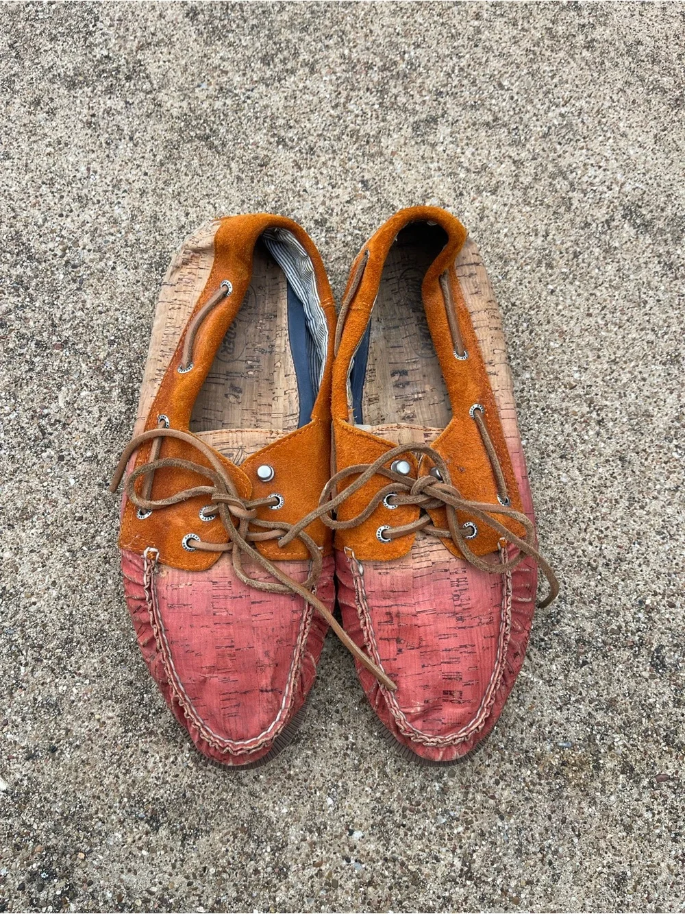 Men's Two-Tone Cork Sperry Boat Shoes
