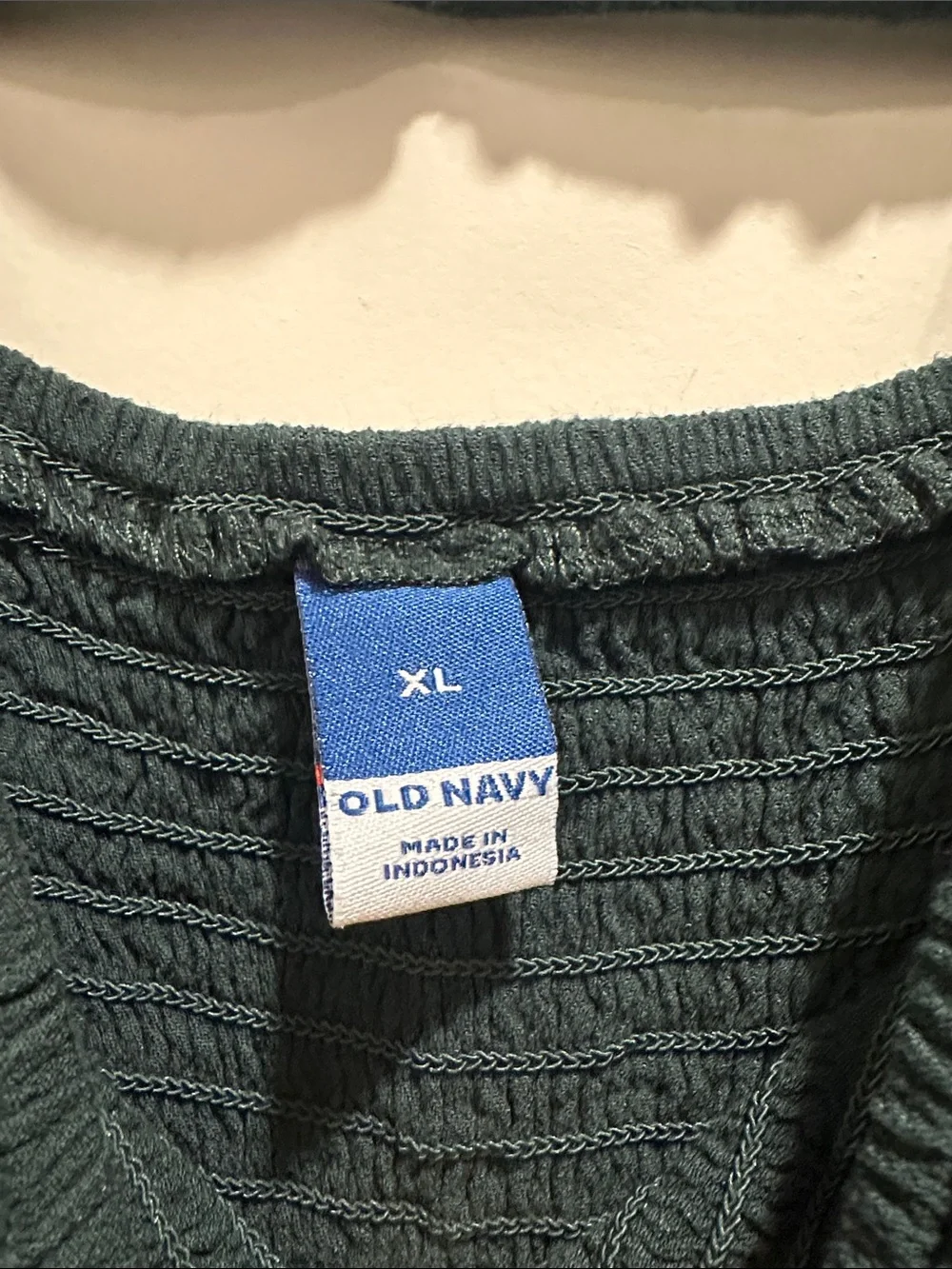 Old Navy Emerald Green Square-Neck Smocked Blouse