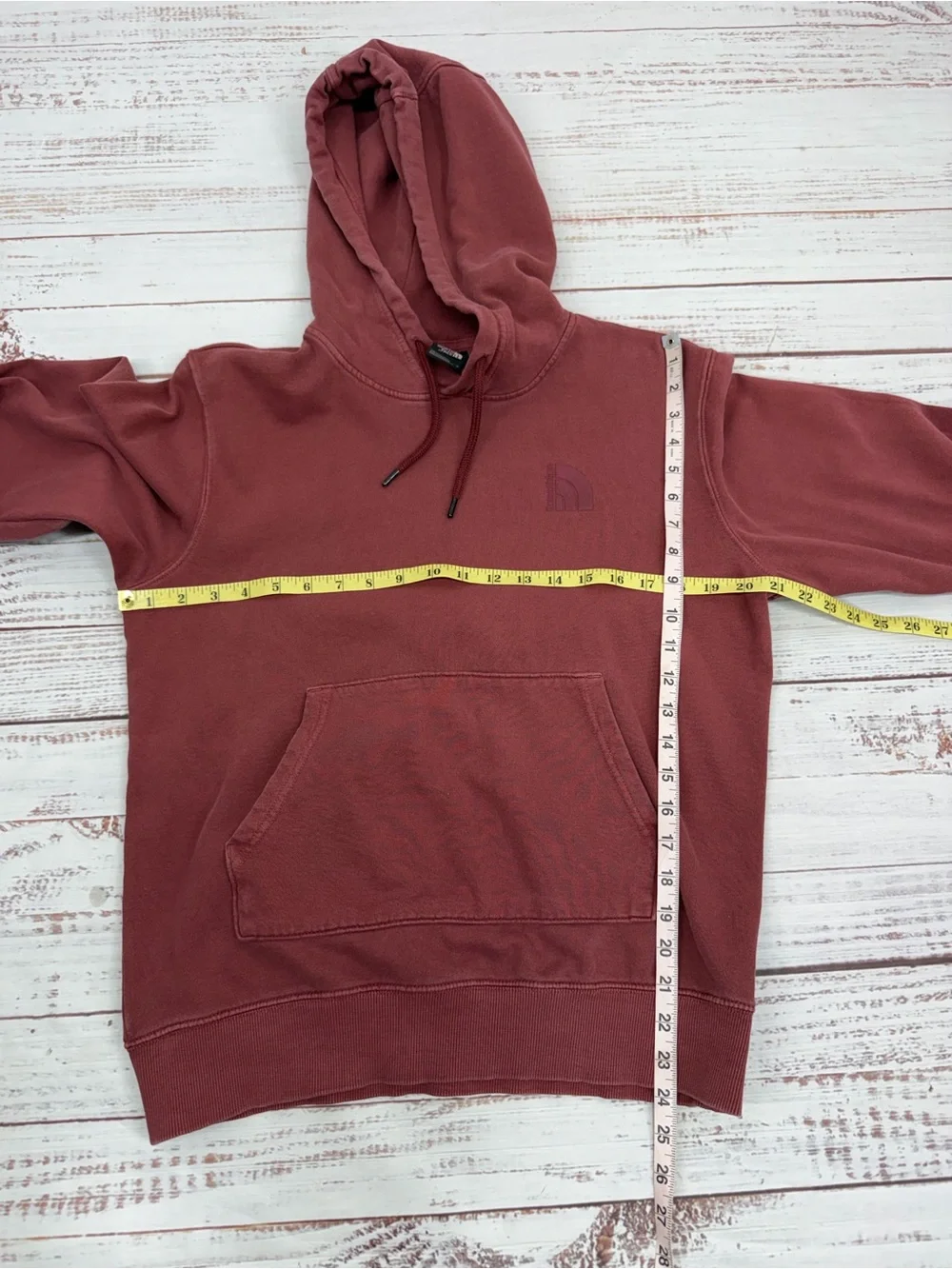 The North Face Men’s Small Burgundy Hoodie Sweatshirt