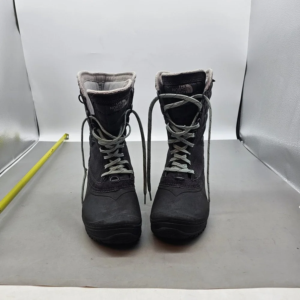 The North Face ThermoBall Shellista II Mid Black Winter Boots Womens 8 NF0A2T5D