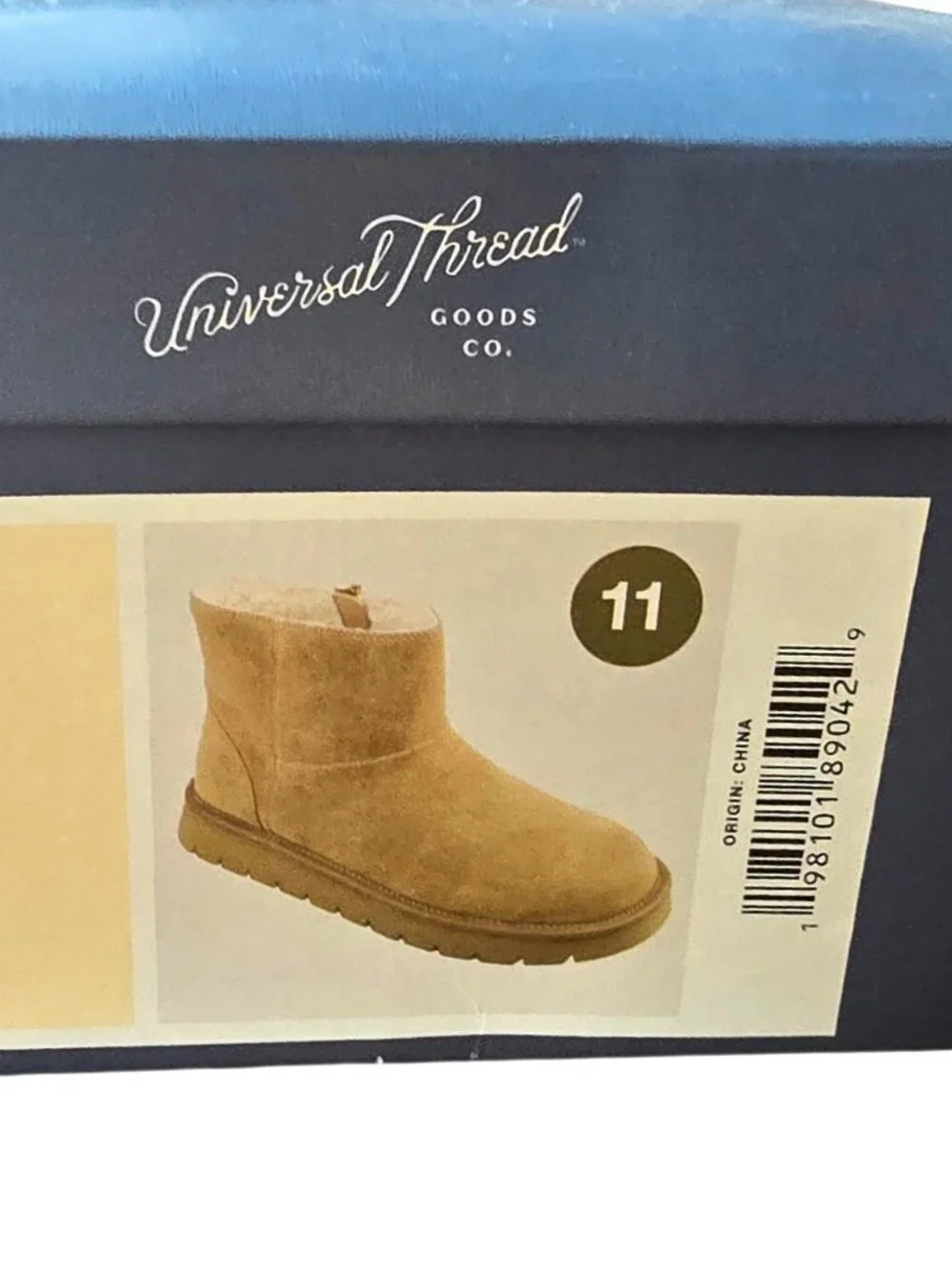 Universal Thread Suede Memory Foam Boots