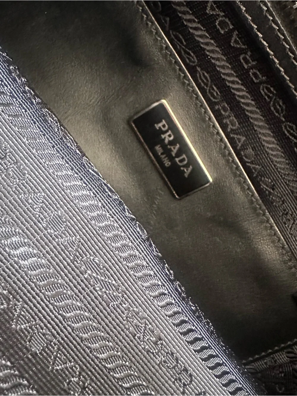 Prada Black Leather Backpack