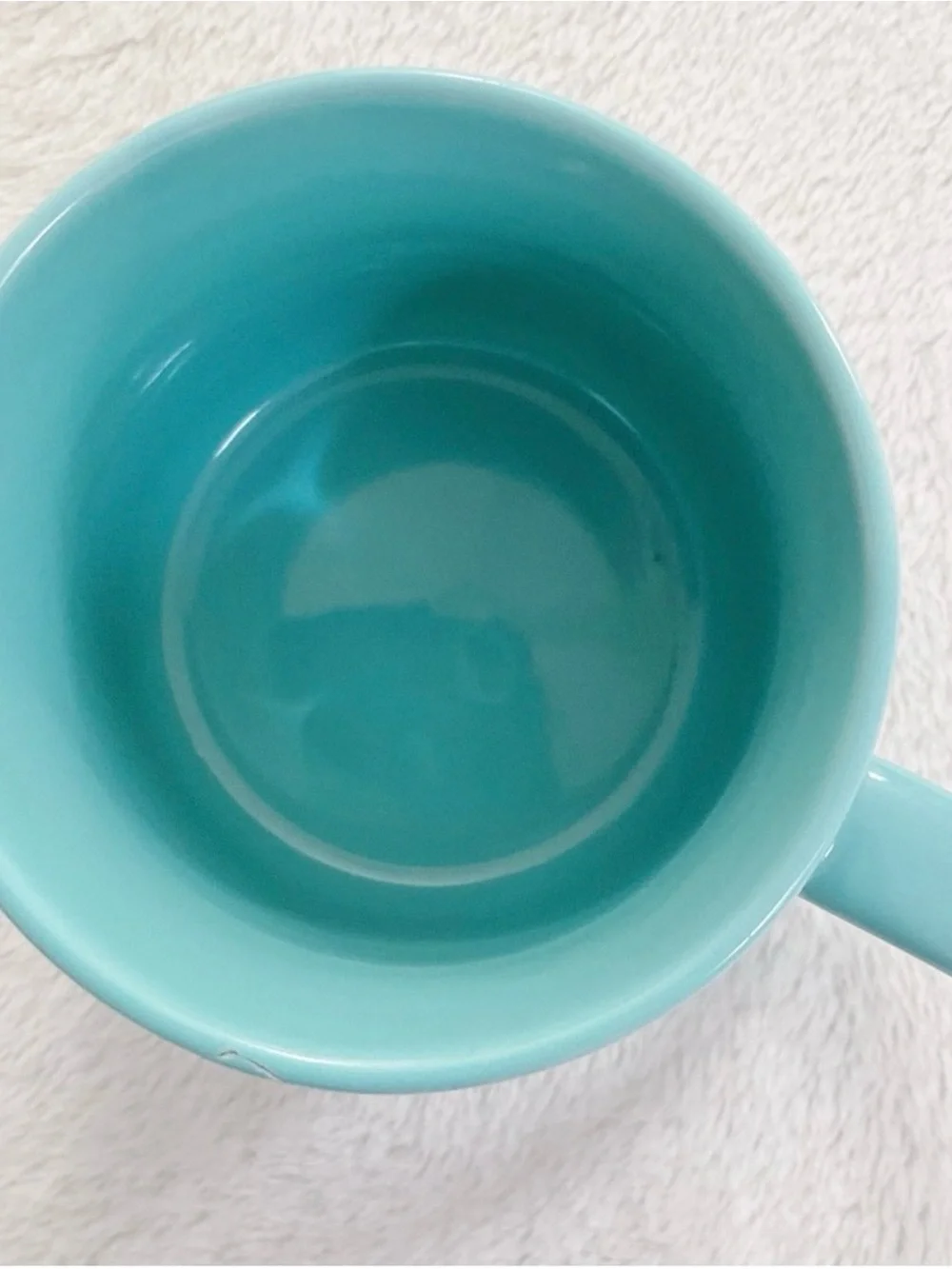 Pier 1 Aqua Turquoise Ribbed Coffee Mugs Set 2 Coastal Cottage
