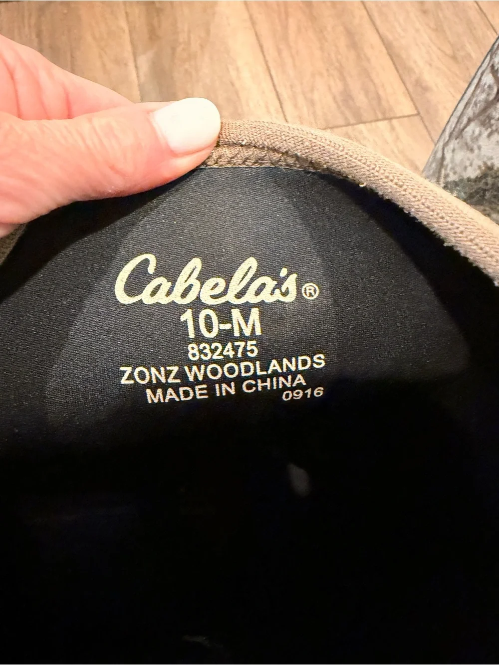 Cabelas men’s zonz