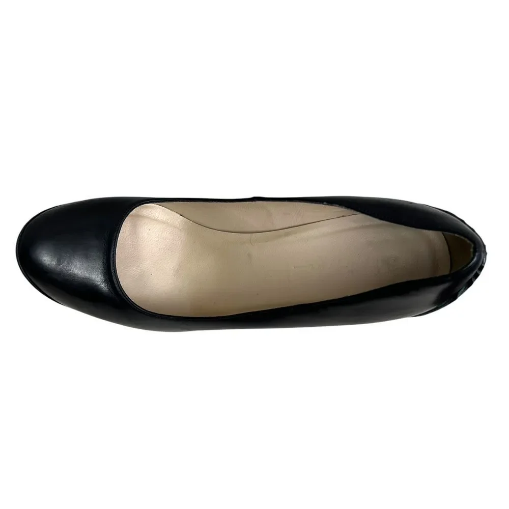 3.1 Phillip Lim Women Platform Pumps Black Leather Textured Cone‎ Heel Sz 6