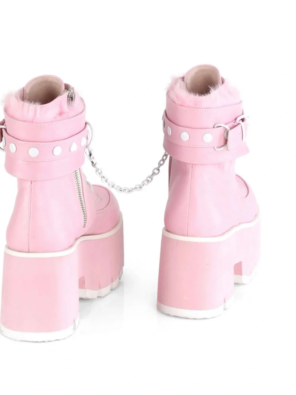 Demonia Ashes-57 Pink Platform boots