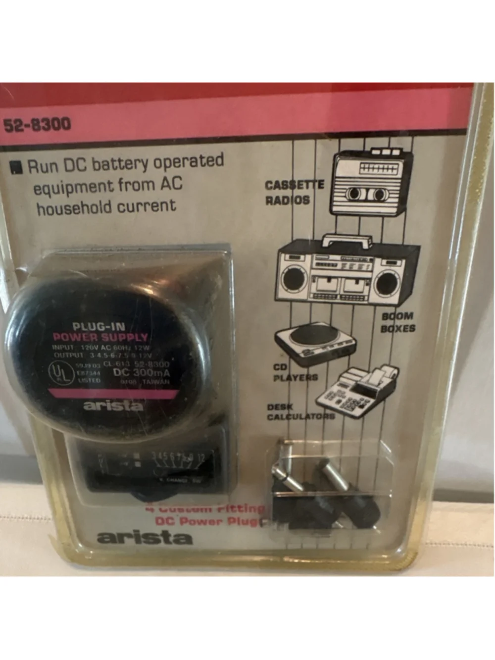 Arista 52-8300 Multi-Voltage AC/DC Adapter Portable Black Powered Universal