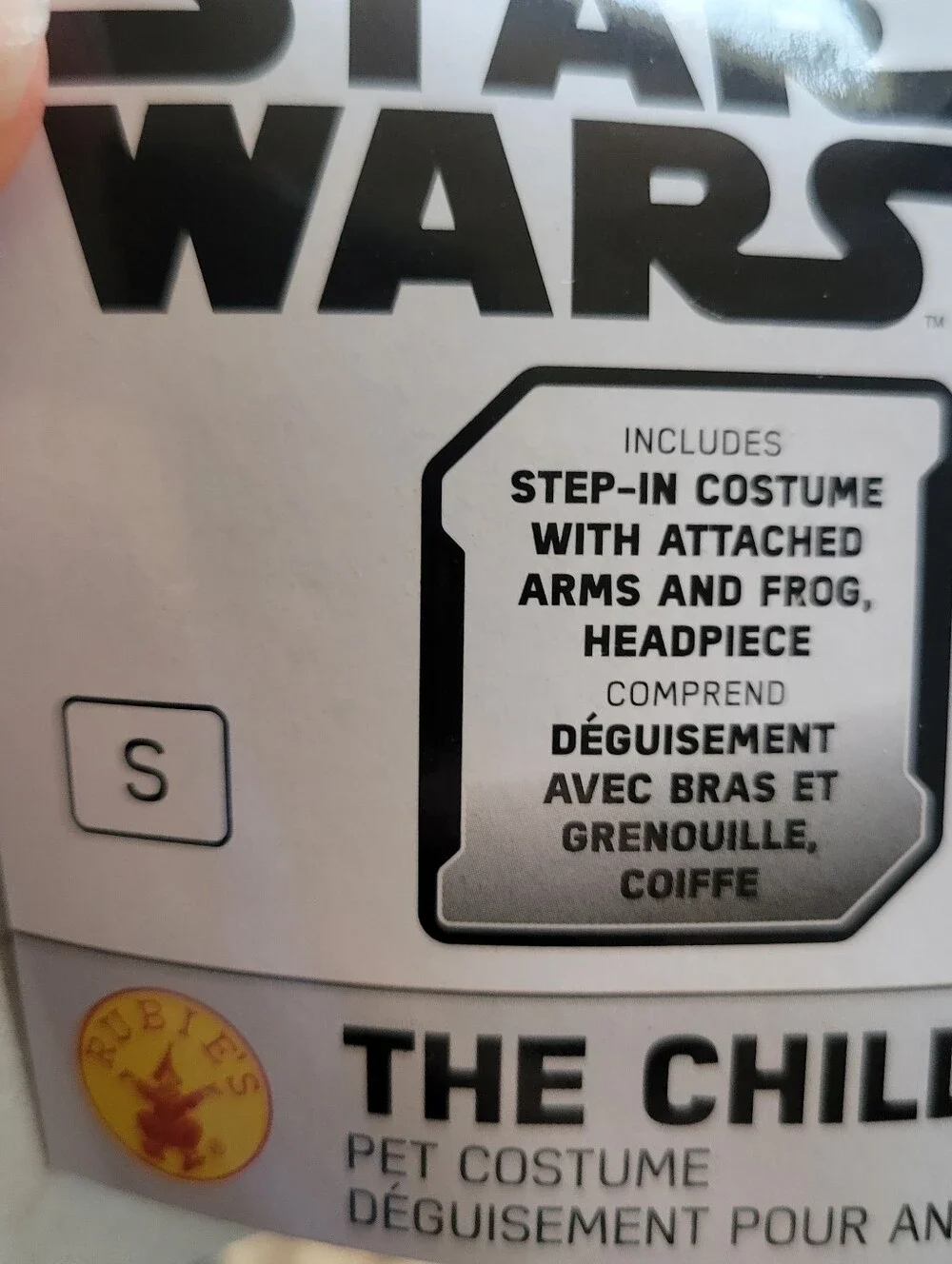 Rubie's Star Wars The Mandalorian The Child Pet Costume, Small