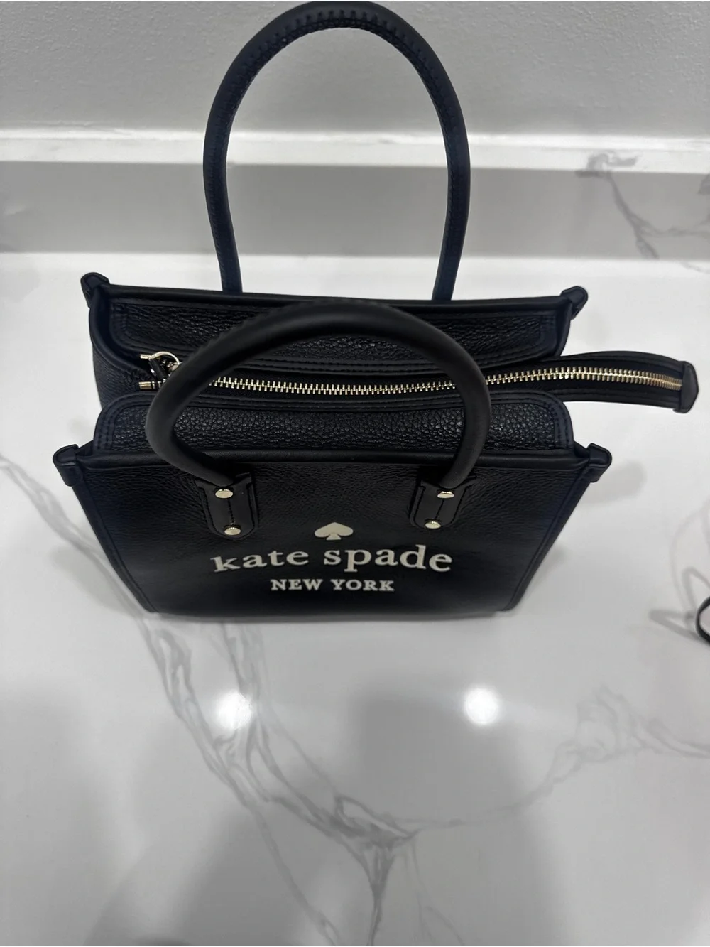 kate spade structured leather