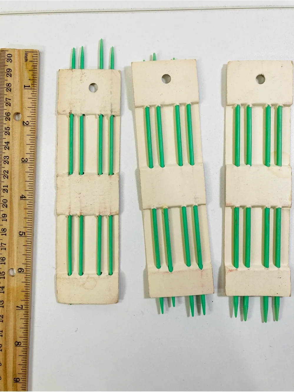 3 sets New Vintage Boye Double Pointed Plastic Knitting Needles 7” Length