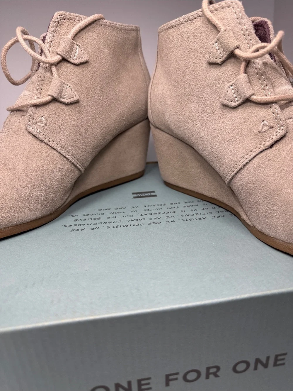 Toms suede upper