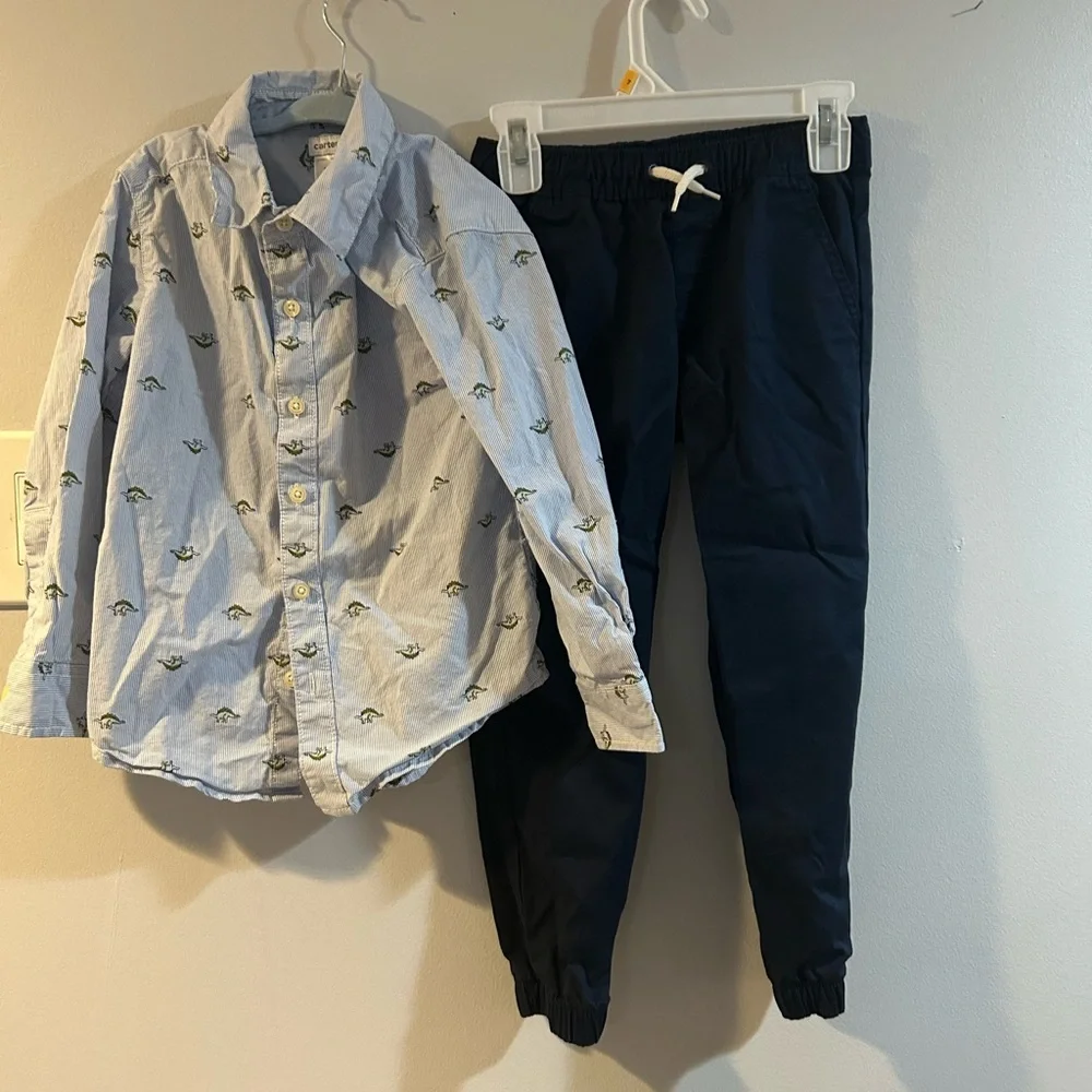 Size 5 3 piece bundle boy dress up (Kenneth Cole, cat and jack, carters)