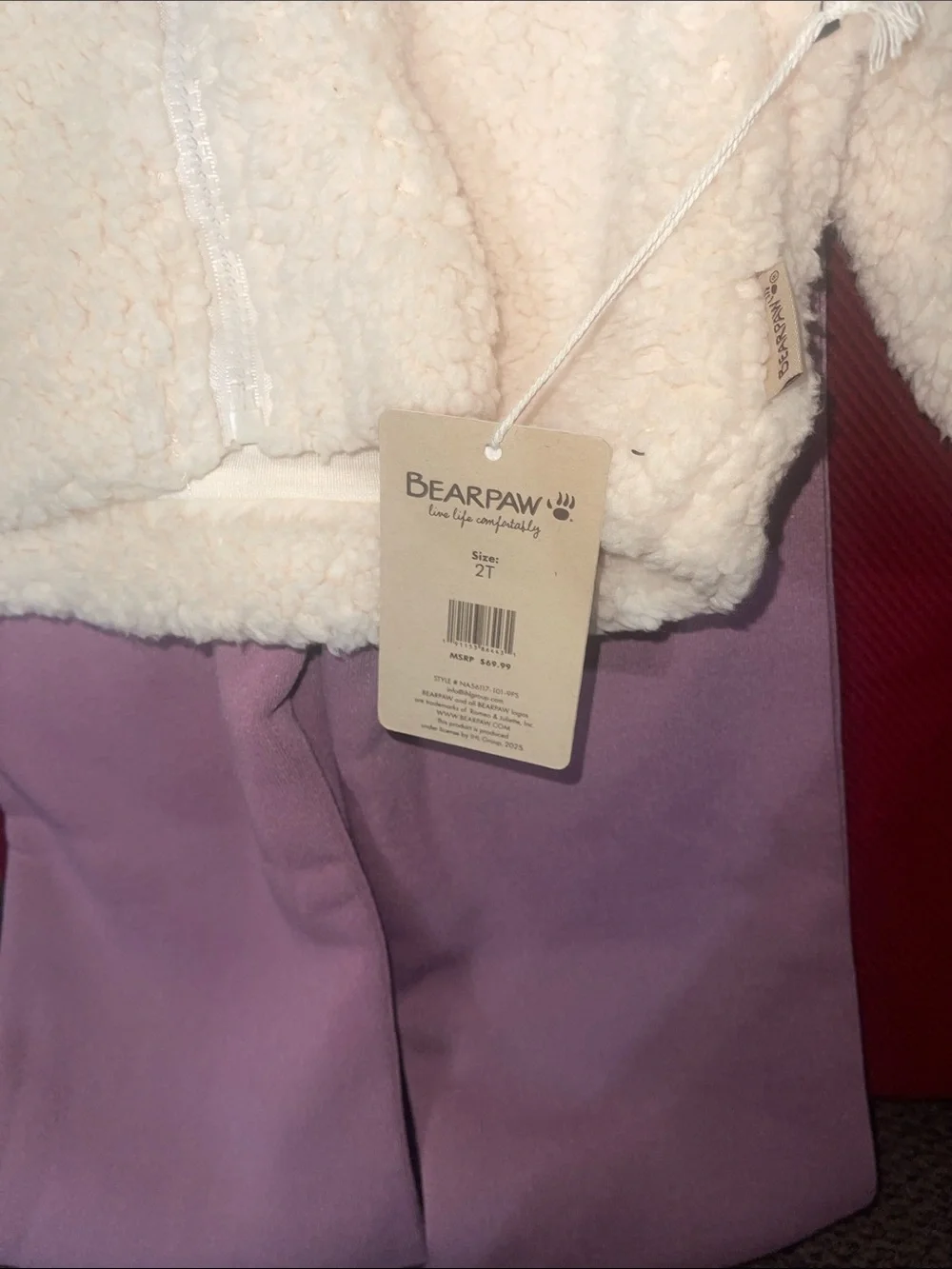 BearPaw pink soft coordinated