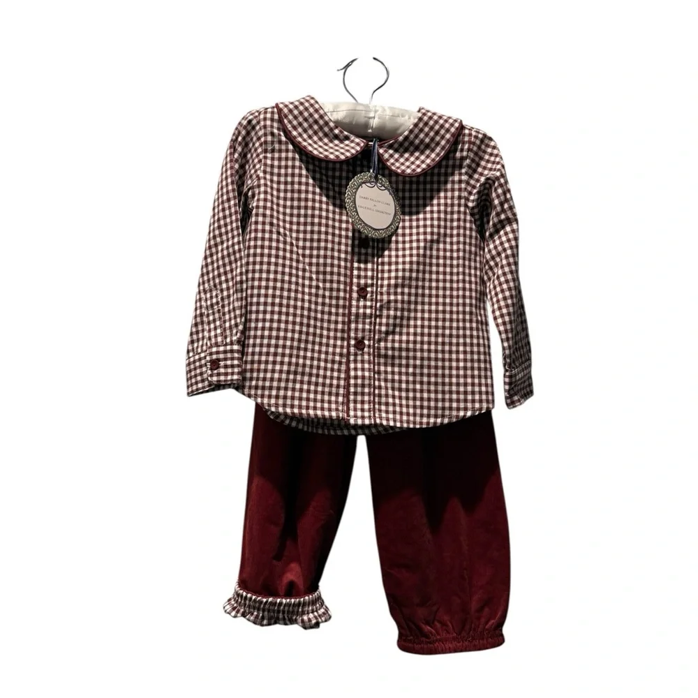 Edgehill Collection burgundy 🎄 button