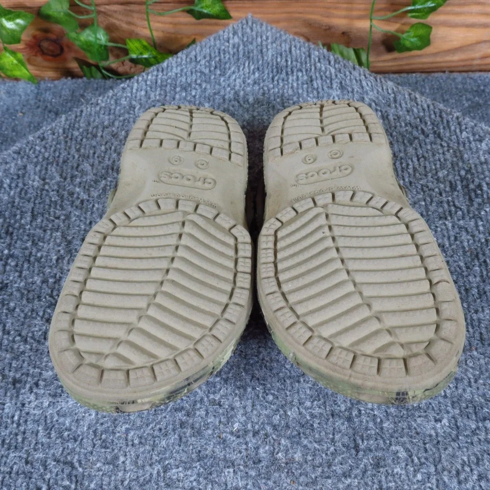 Crocs Classic Realtree Toddler Clog Shoes Size 9 Outdoor Camouflage Khaki