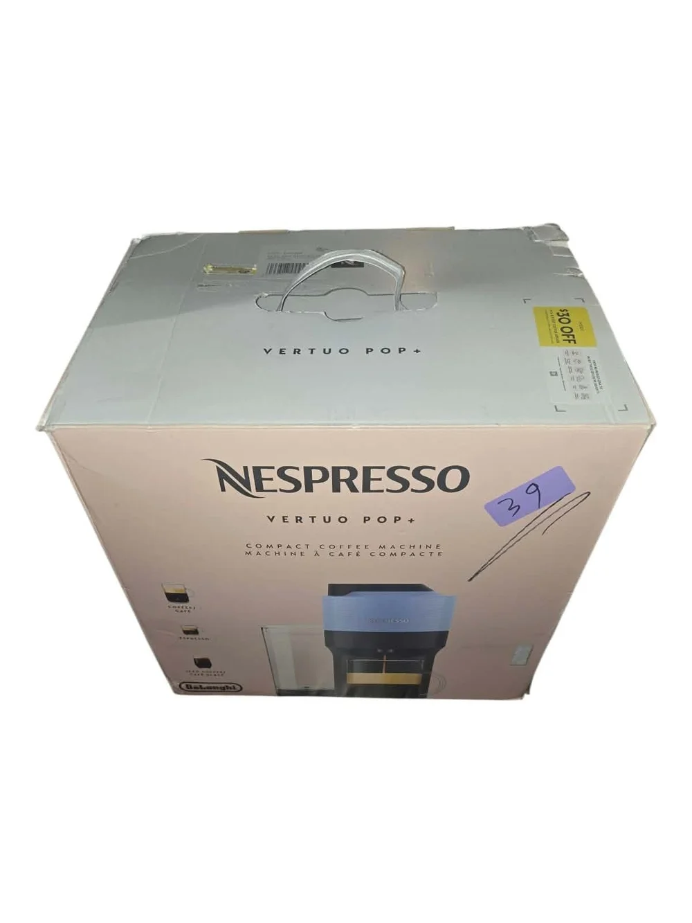 Nespresso Vertuo Pop+ ENV92A Coffee & Espresso Machine - Pacific Blue - Used