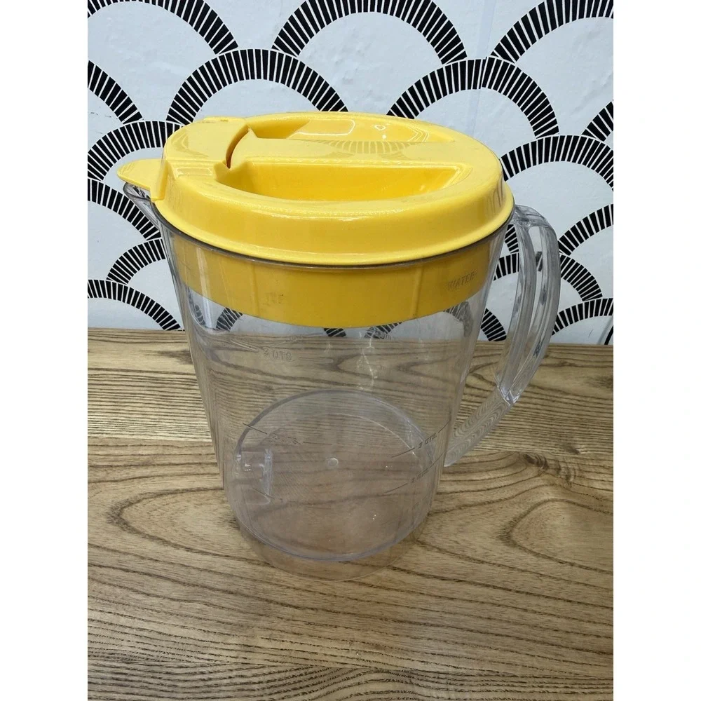 Mr Coffee Iced Tea TM3 TM3.5 Original Replacement 3 Quart Pitcher w/ Yellow Lid