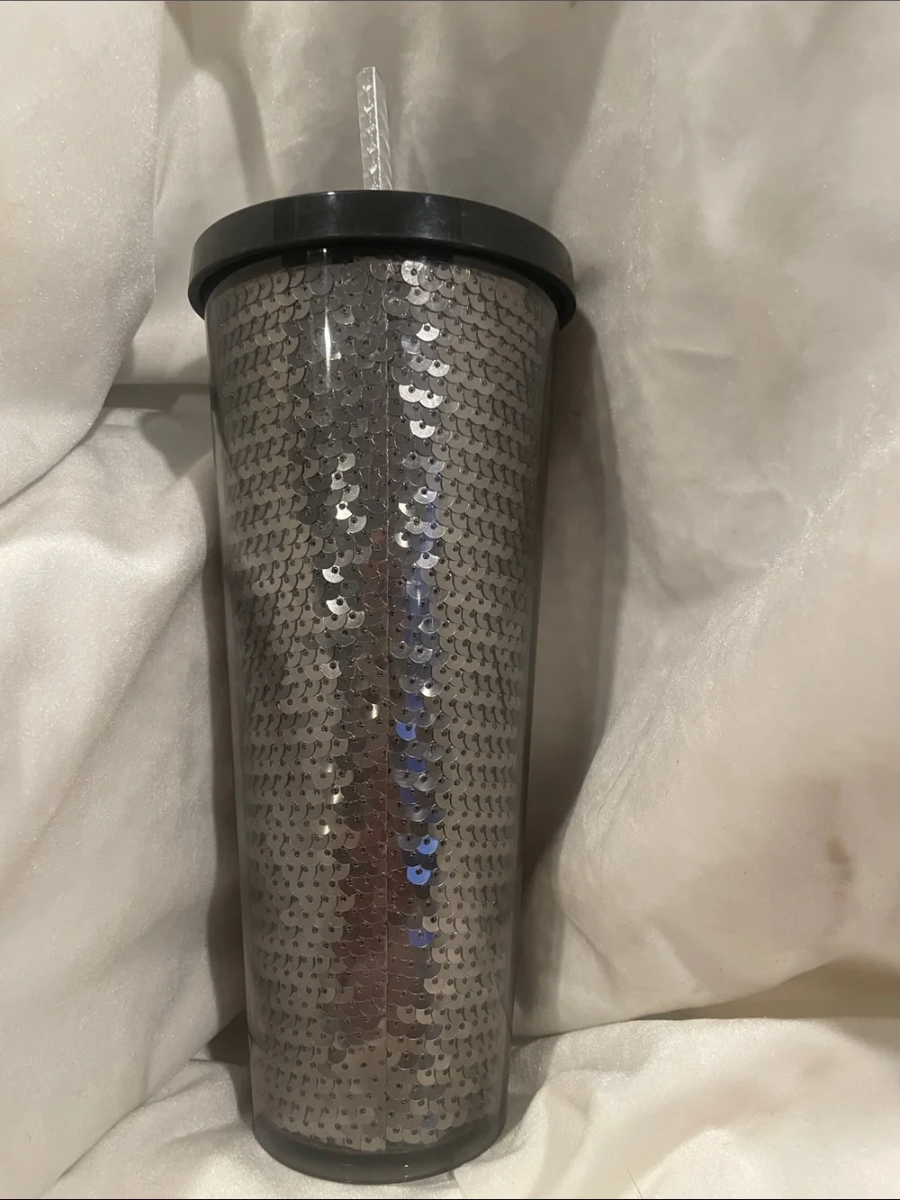 Starbucks sequin straw