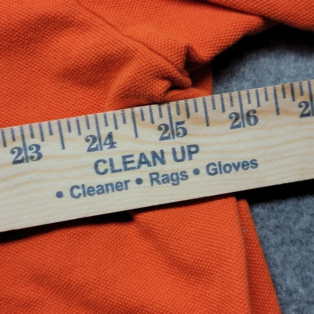 Ralph Lauren Y2K Vintage Orange Blue Pony Cotton Golf Polo Shirt Men's XXL/TTG