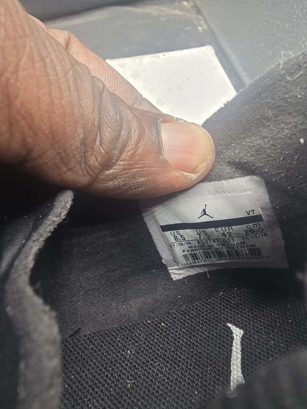 Jordan style comfortable fit