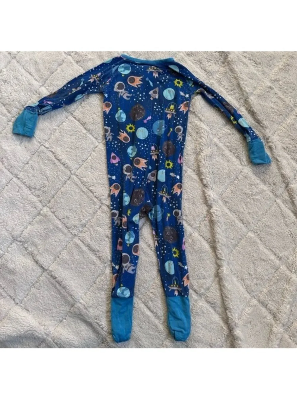 Little Sleepies | Out of This World Sleeper Footie Pajamas | Size 12-18 Months