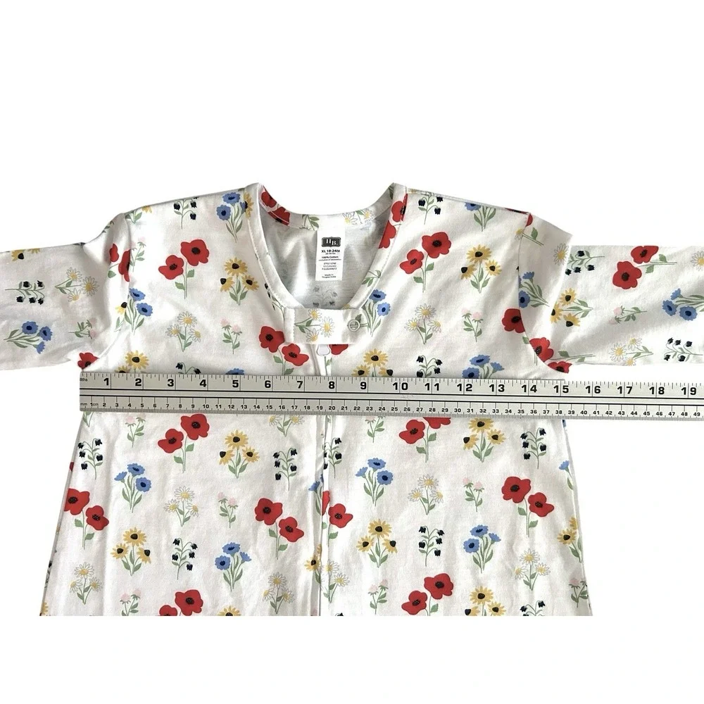 Hudson‎ Baby Long Sleeve Cotton Jersey Sleeping Bag Wildflowers 18-24 Months