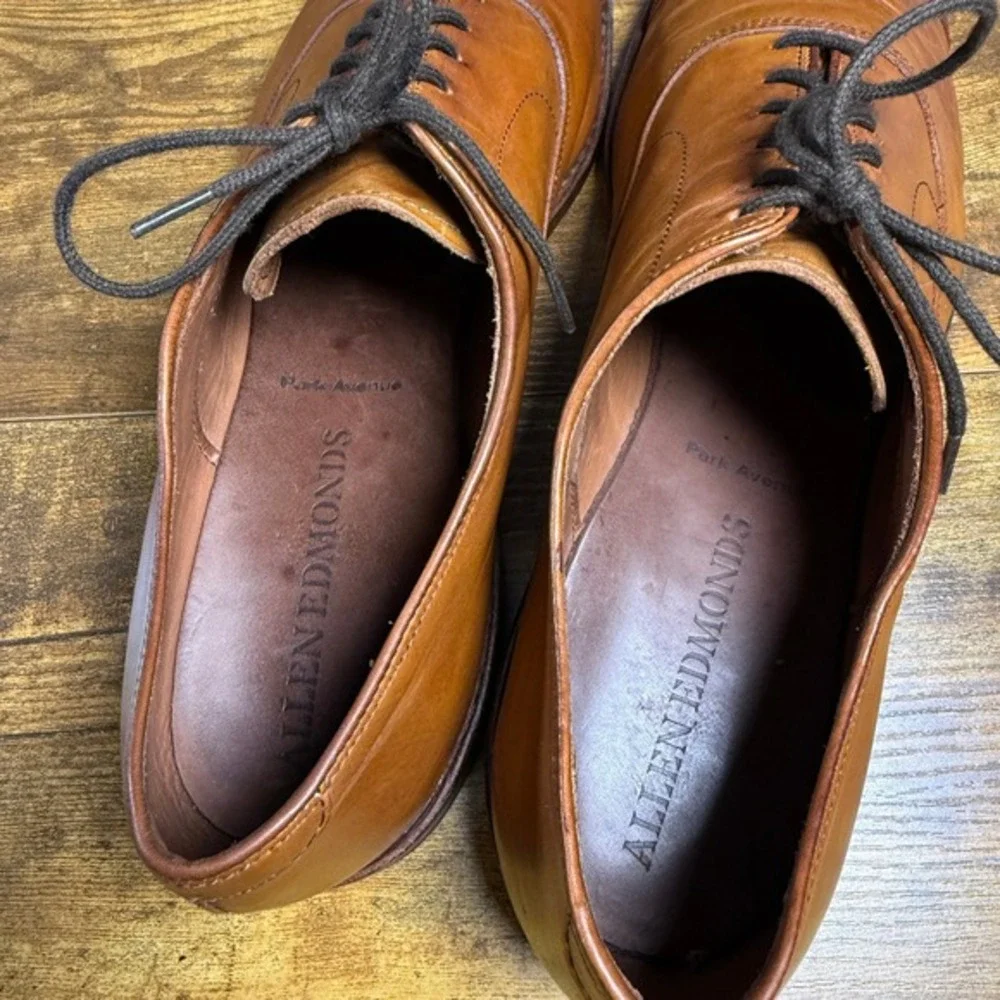 Allen Edmonds Park Avenue 5906 Tan Leather‎ Cap Toe Oxford Mens 13 B