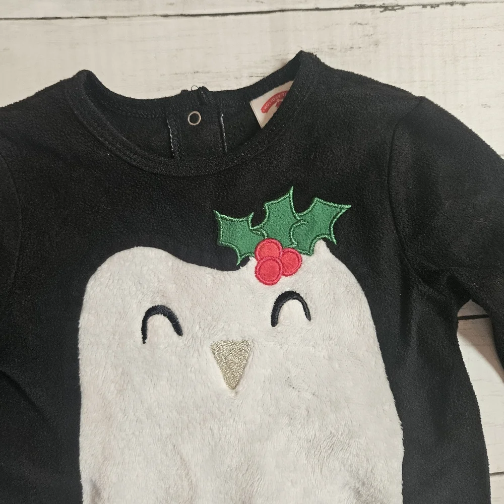 Holiday Time 18 Month Footed Penguin‎ One Piece Holiday