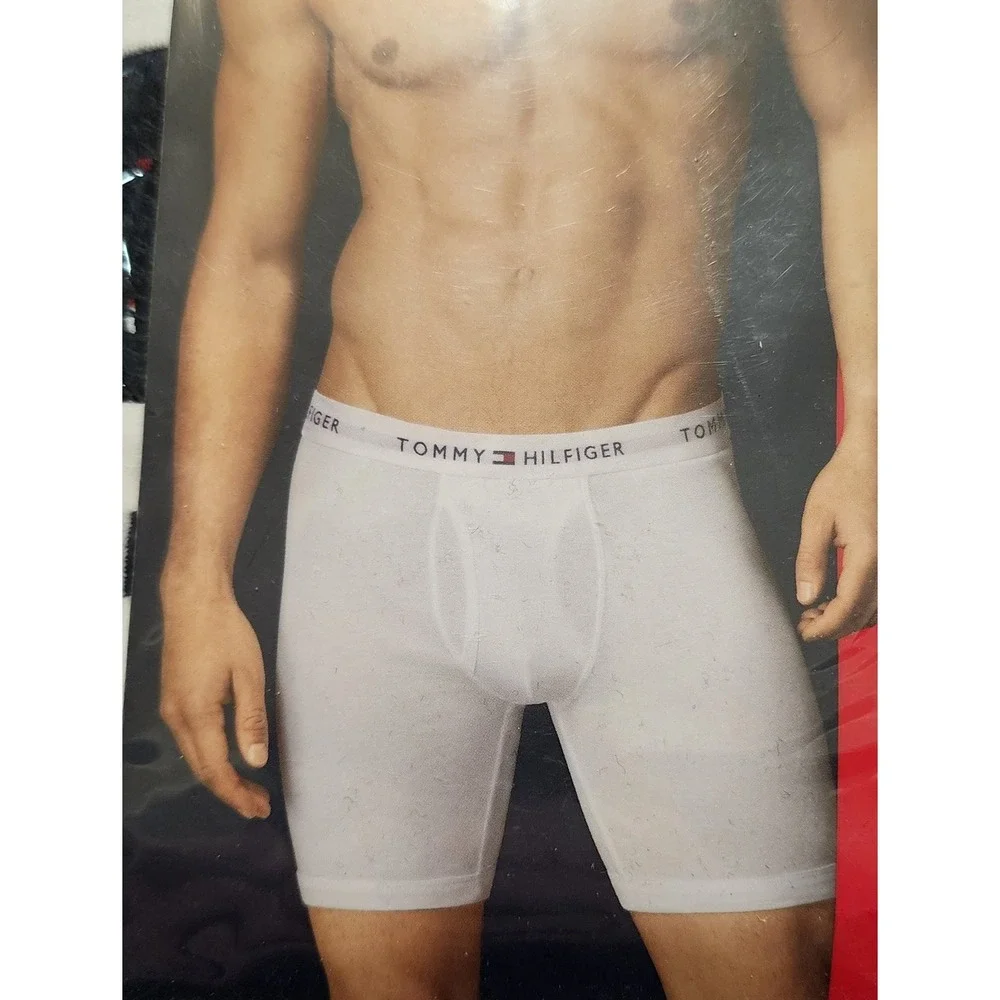 Tommy Hilfiger Men's Classic Boxer Brief Underwear 3-Pack Size Small 100% Cotton