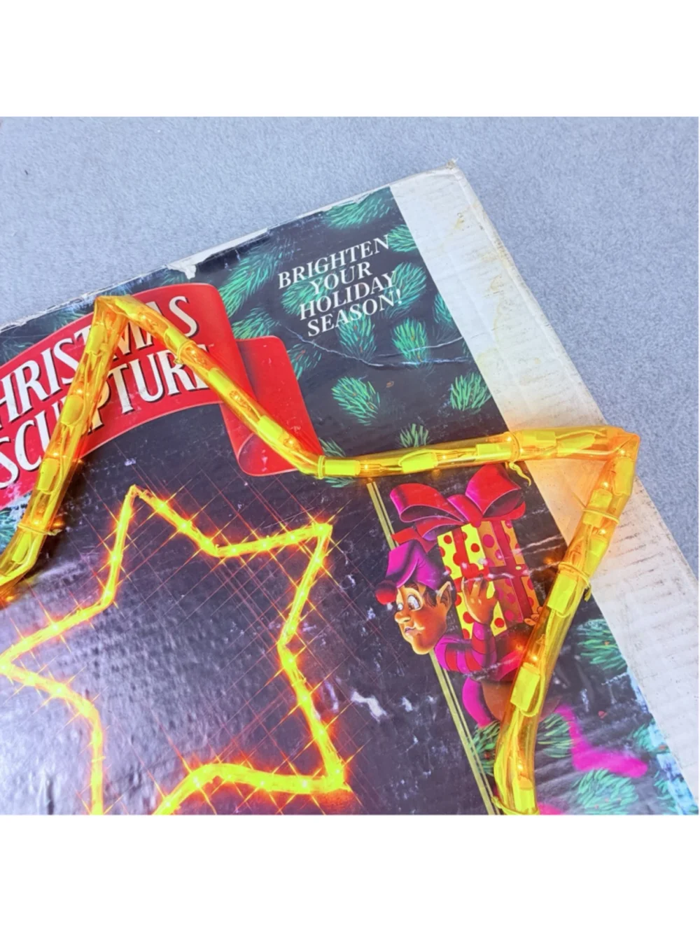 MR. CHRISTMAS 1992 Mini Light Sculpture 23” STAR Item 369 Tested WORKING Box