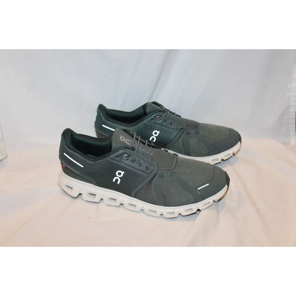 ON CLOUD MEN'S CLOUD 6 RUNNING ATHLETIC SNEAKERS NWOB 12.5 OLIVE EVERGREEN