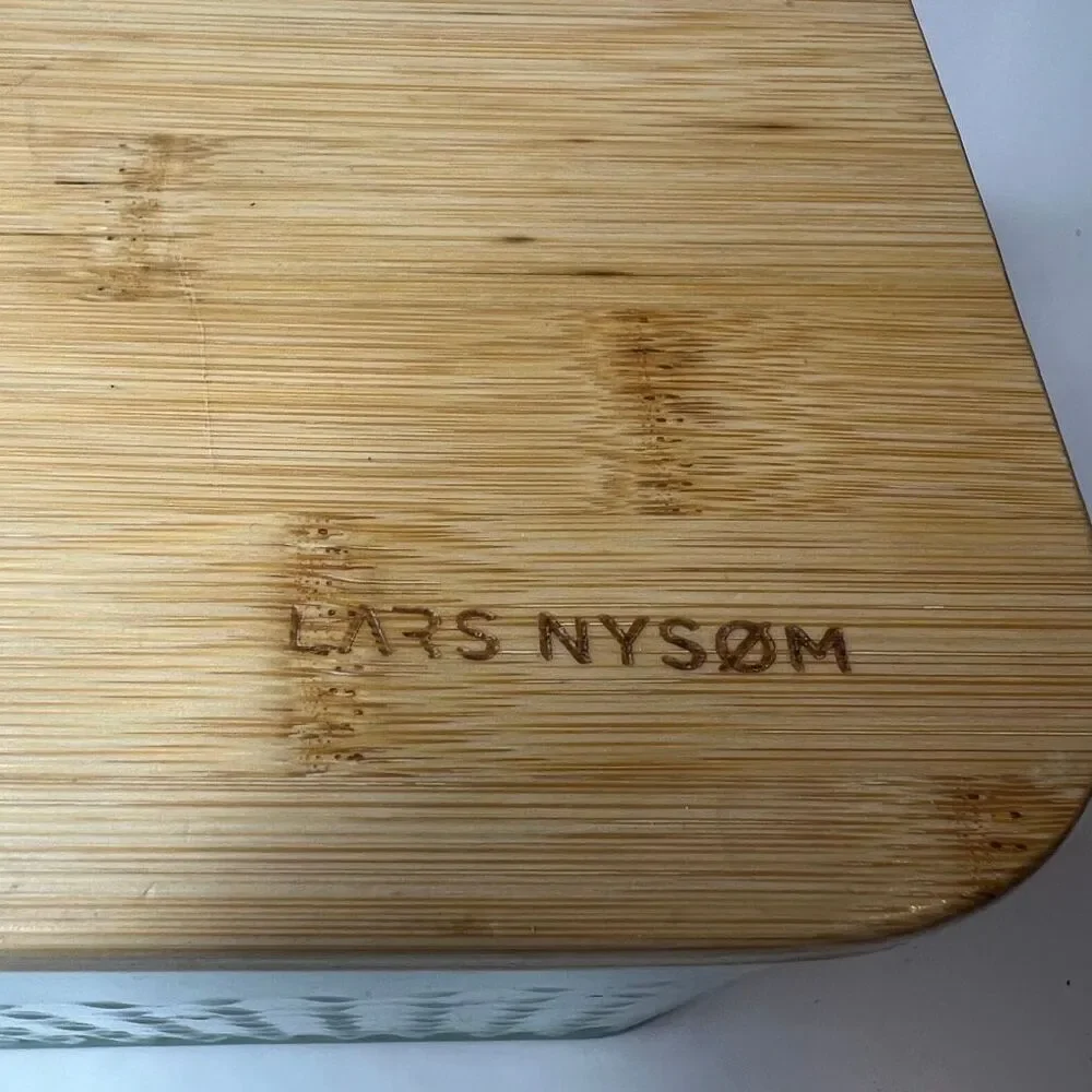LARS NYSOM Bread Box I Metal Box with linen bag for long lasting freshness