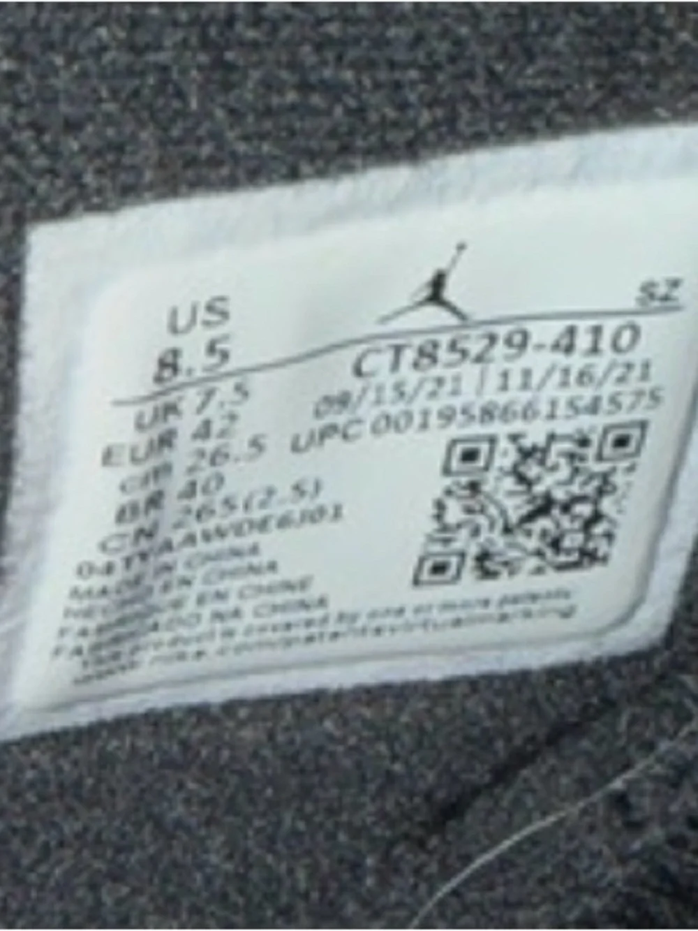 Jordan men’s “unc”