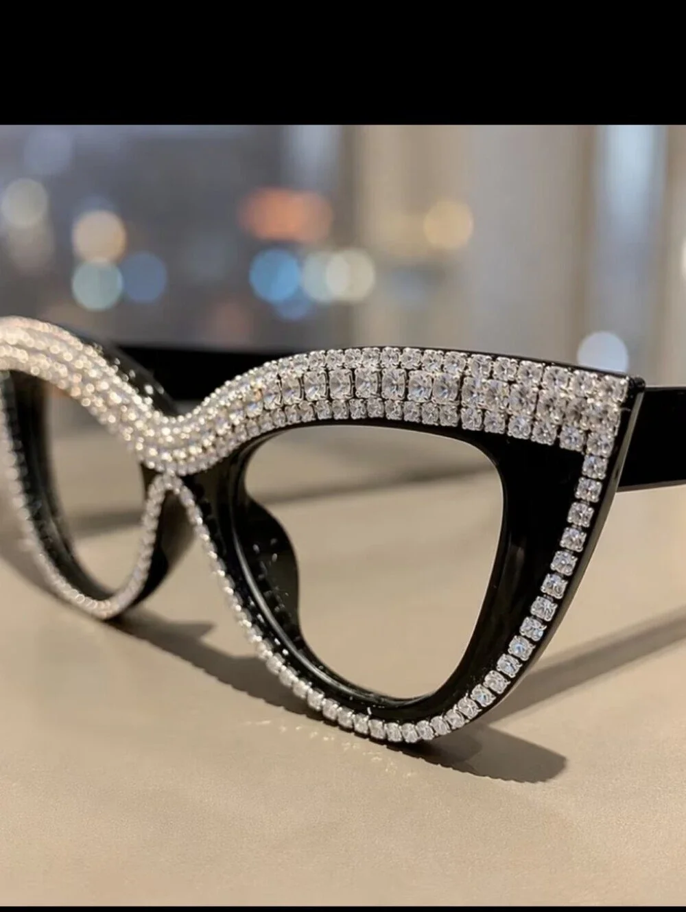 +3.00 Cat eye with Rhinestones reading glasses readers