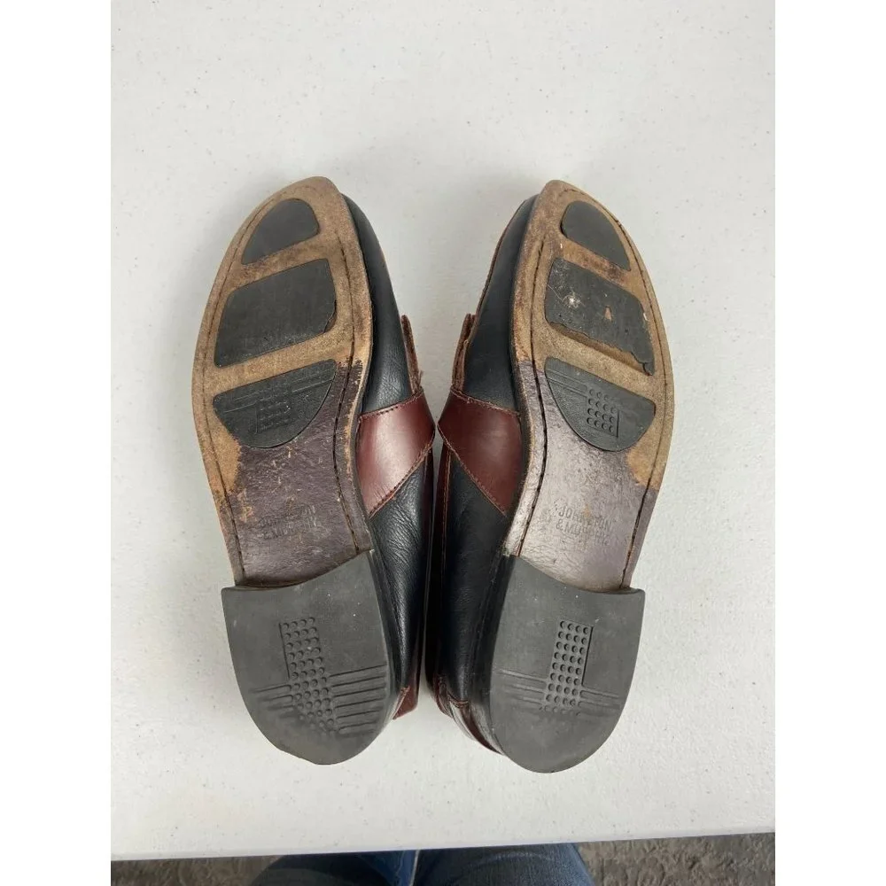 Johnston & Murphy Black & Brown Tassel Kiltie Loafers‎ - Men's Size 11M