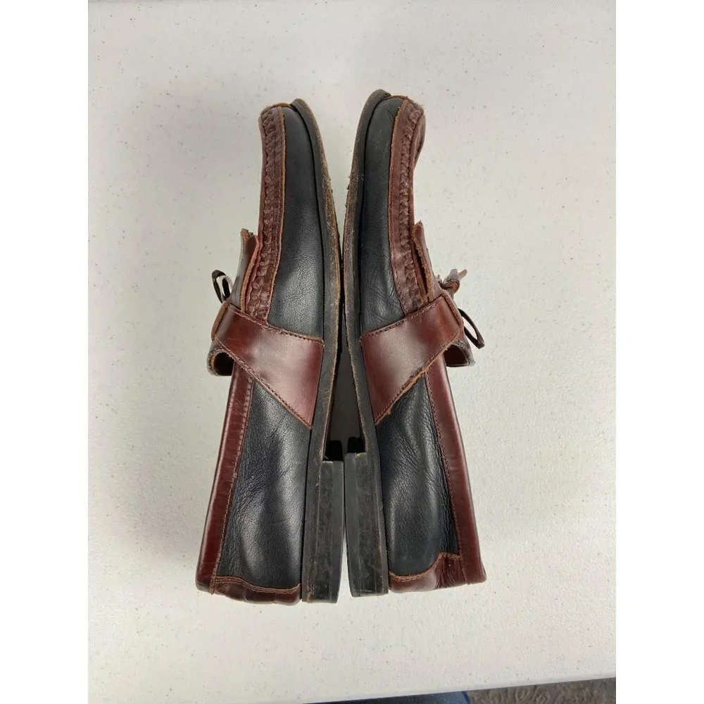 Johnston & Murphy Black & Brown Tassel Kiltie Loafers‎ - Men's Size 11M