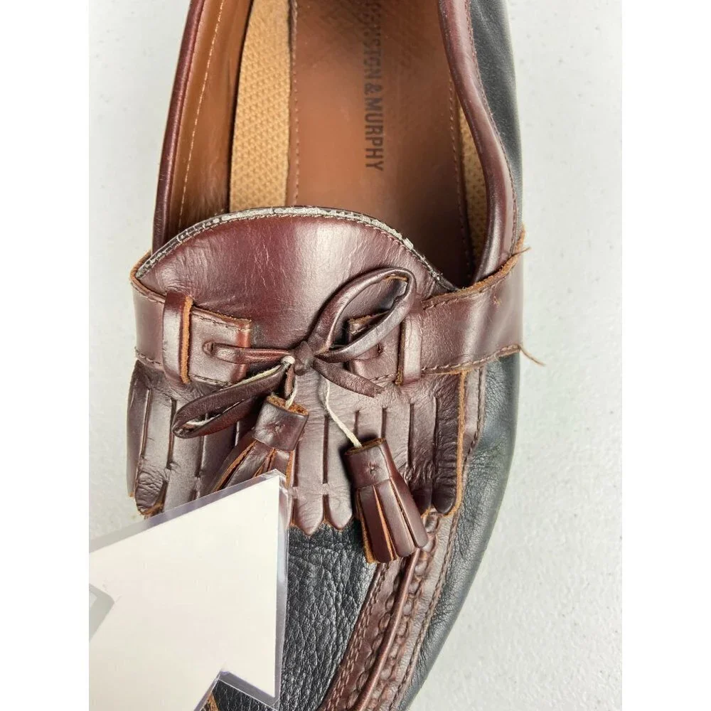 Johnston & Murphy Black & Brown Tassel Kiltie Loafers‎ - Men's Size 11M
