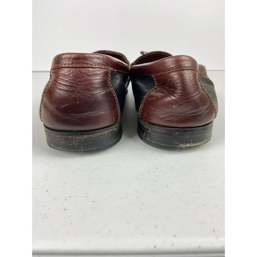 Johnston & Murphy Black & Brown Tassel Kiltie Loafers‎ - Men's Size 11M