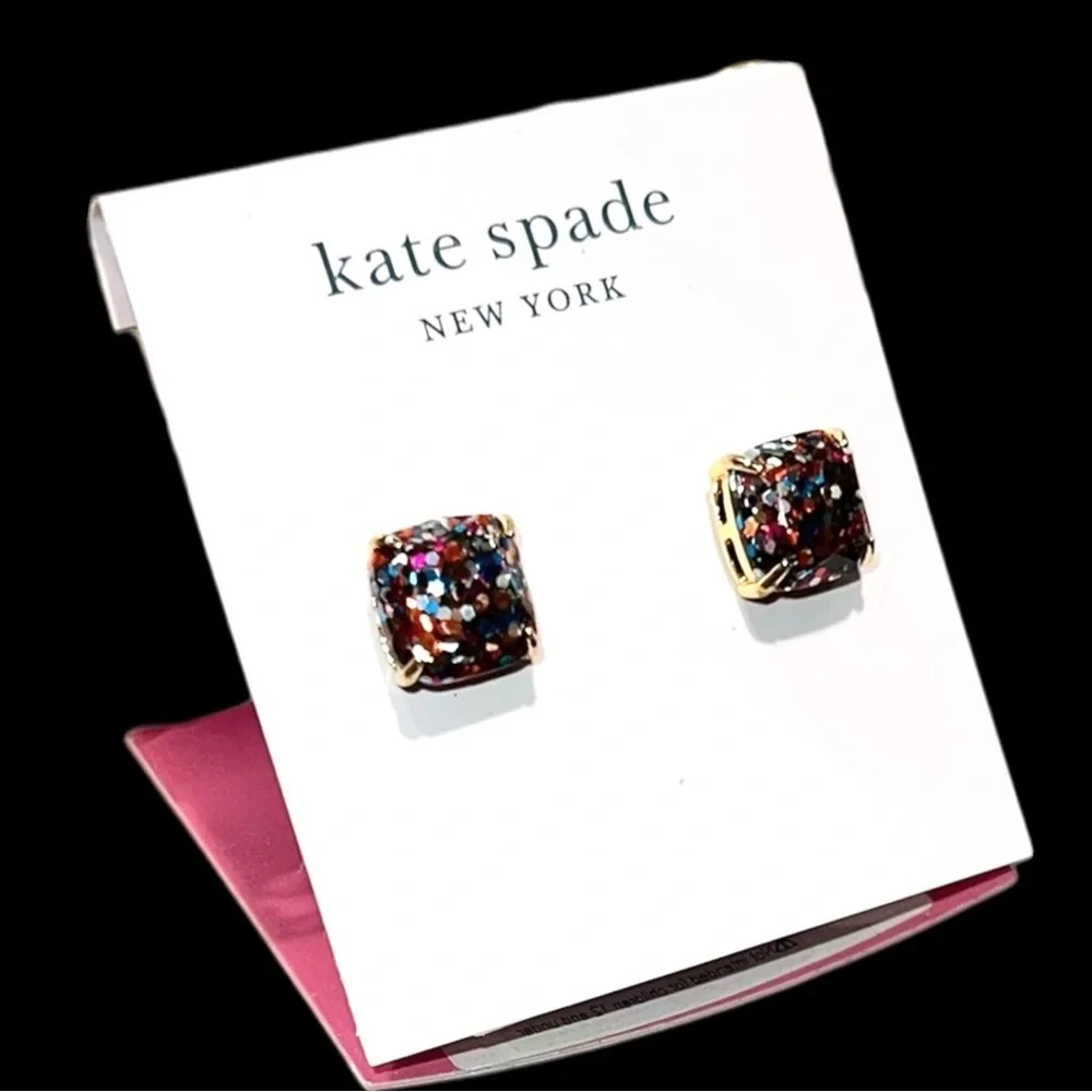 🌻NEW w/tag Kate Spade multicolor glitter earrings