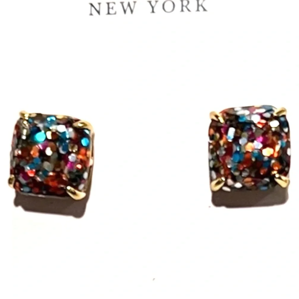 🌻NEW w/tag Kate Spade multicolor glitter earrings