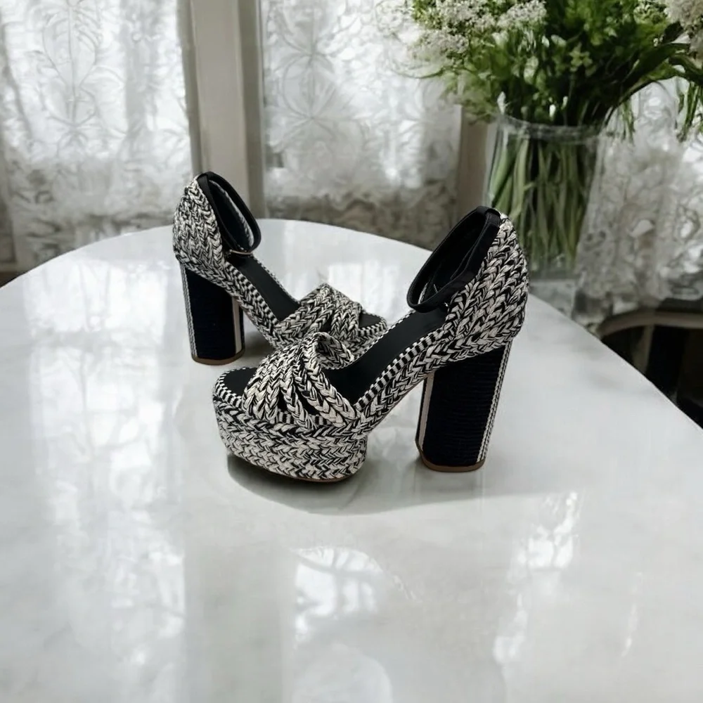 Antolina Women's Dita Woven Platform Sandals NWB Size 36 US 5.5