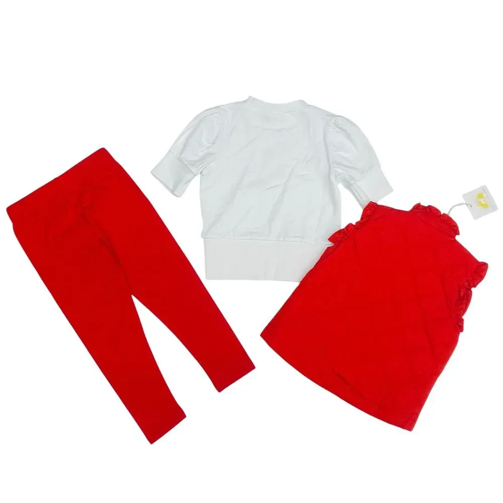NWT Yellow Lamb Size 7 3-Pc Vest Set