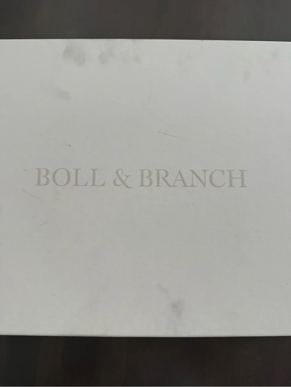 Boll & Branch new box