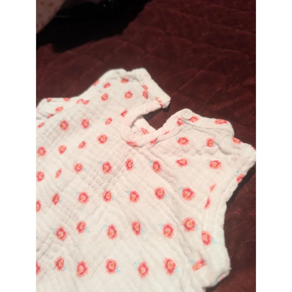 Chickpea Baby Romper 3-6M Floral Print Sleeveless - Free Shipping