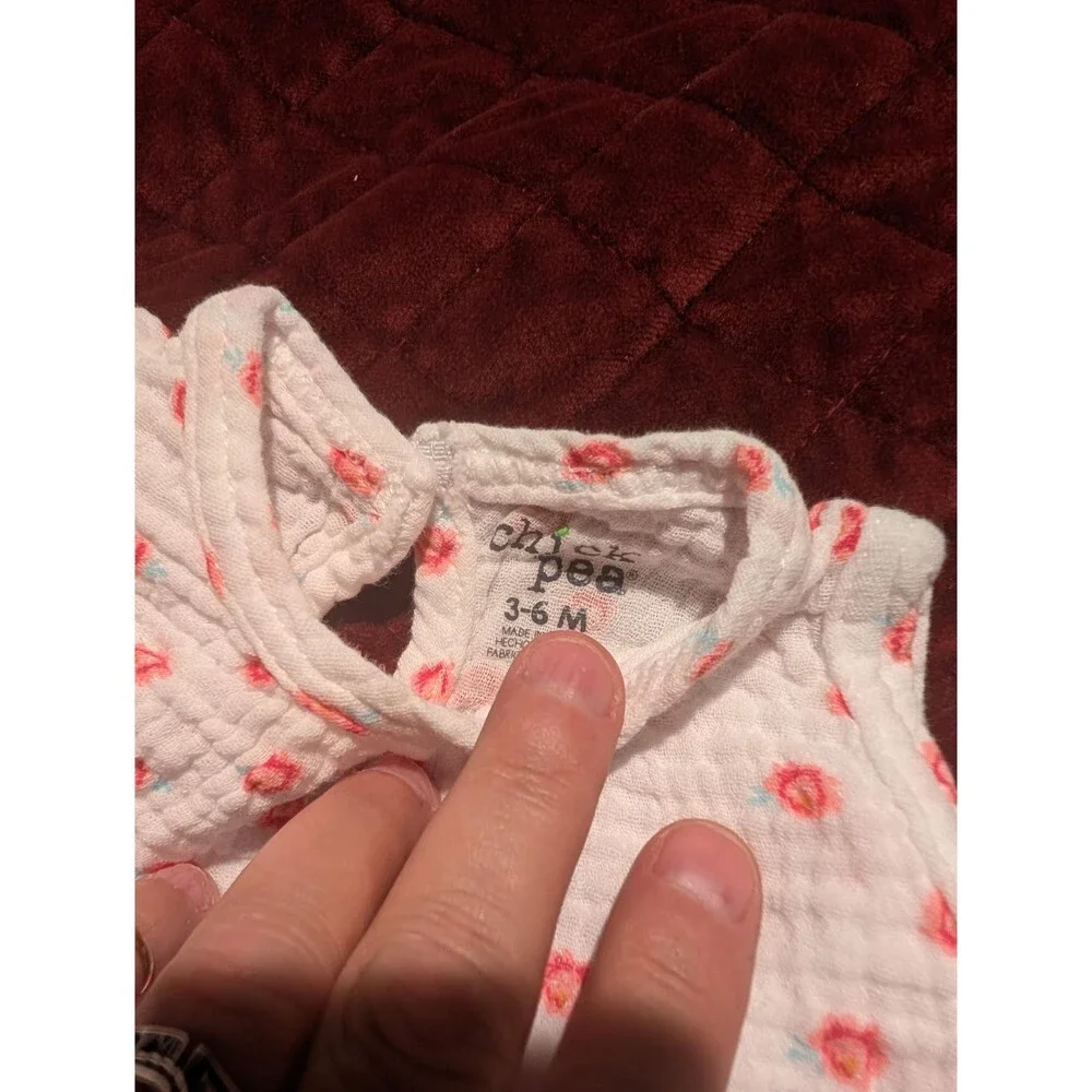 Chickpea Baby Romper 3-6M Floral Print Sleeveless - Free Shipping