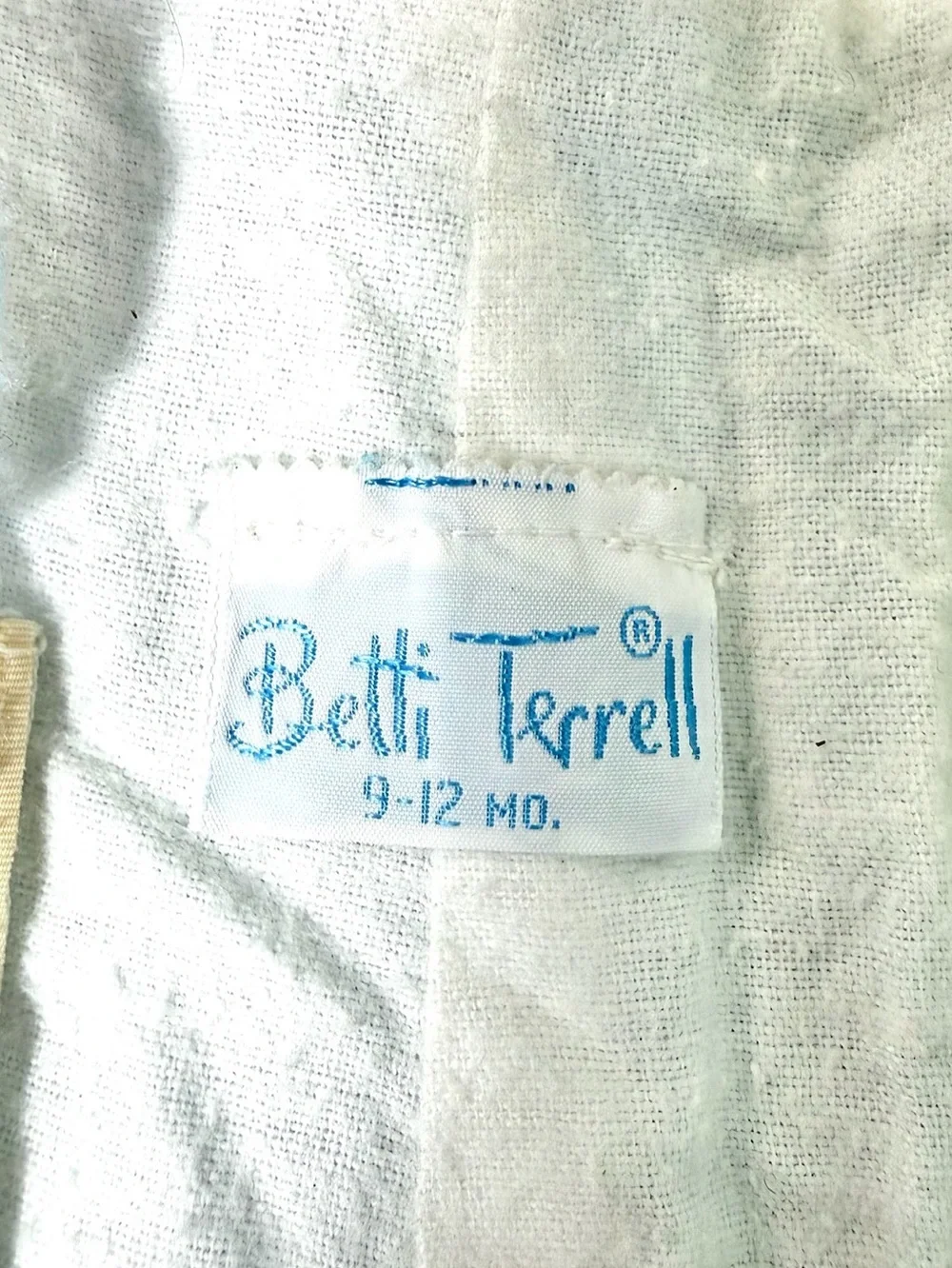 VINTAGE BETTI TERRELL Baby 9-12M Teddy Bear‎ Pram Sherpa Bunting Snowsuit 1980s